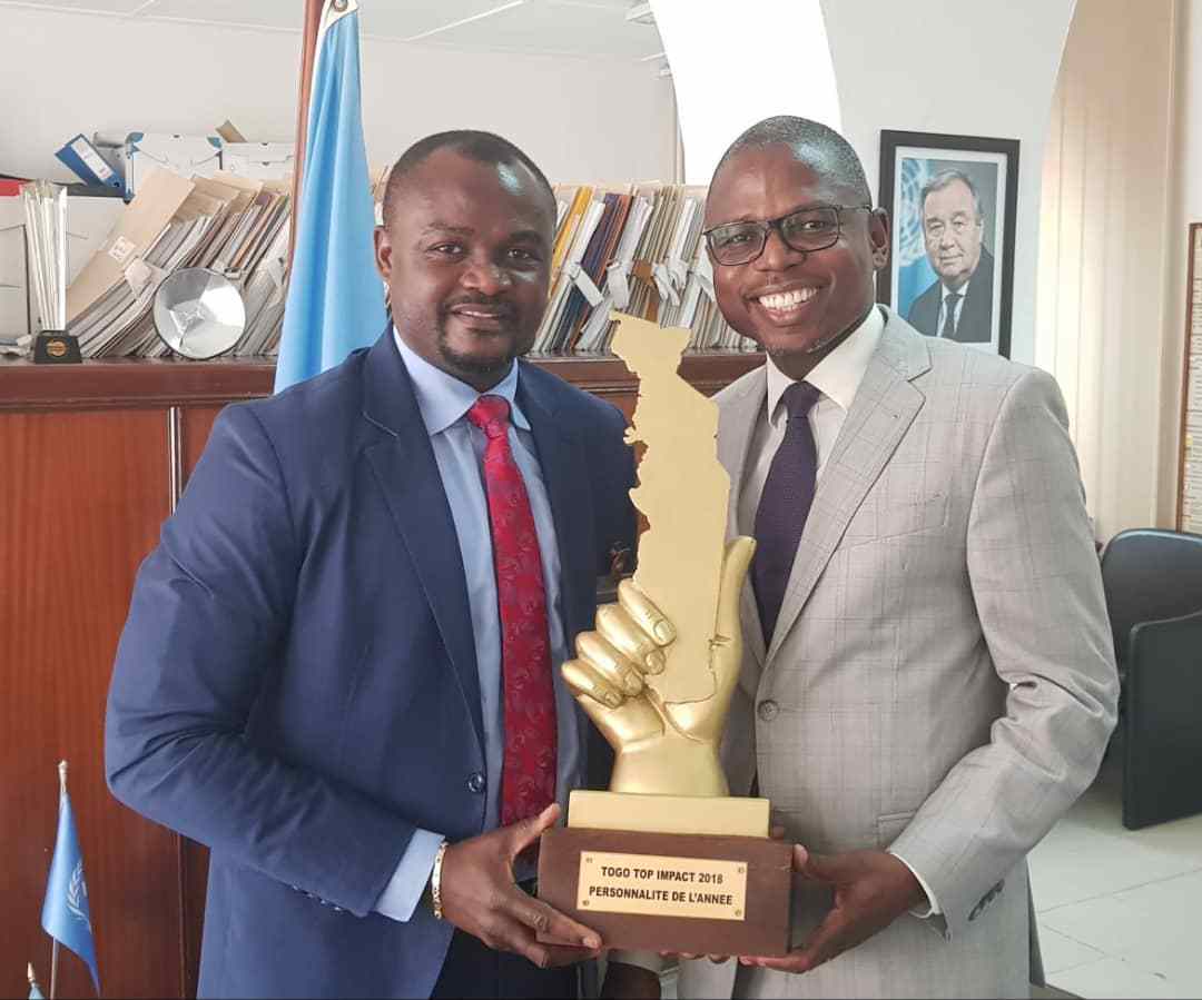 Le développement sur de nouveaux attelages, Mama Damien reçoit Michel Kodom, Personnalité de l’année 2018 au Togo